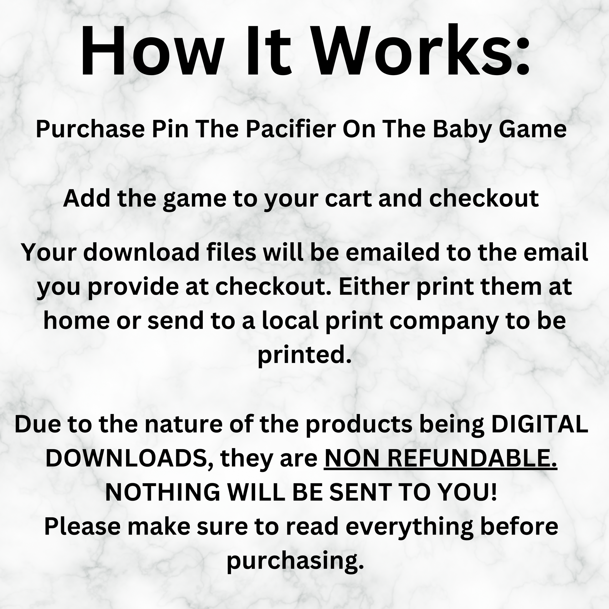 Pin the Pacifier on the Baby Game, Instant Download Baby Shower Game, Gender Reveal Games, Baby Girl Sprinkle Game