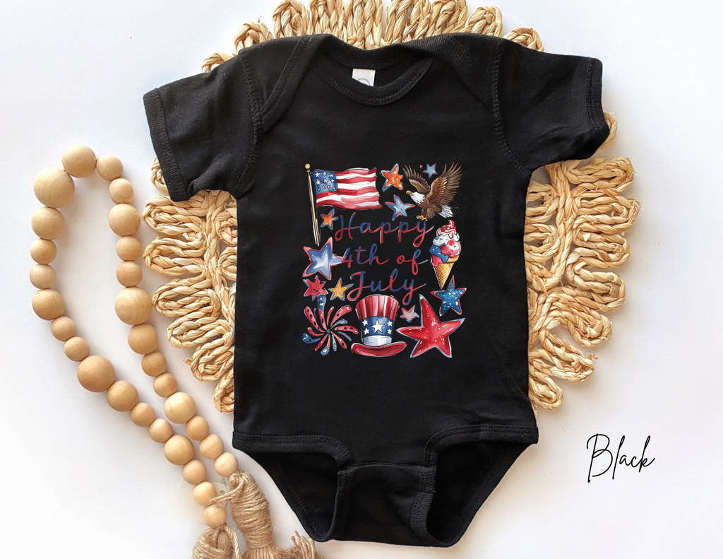 Patriotic 4th of July T-Shirt, Toddler 4th of July Shirt, USA Onesie, Fourth of July Youth Tee, 4th of July Patriotic Tee, Memorial Day Tee