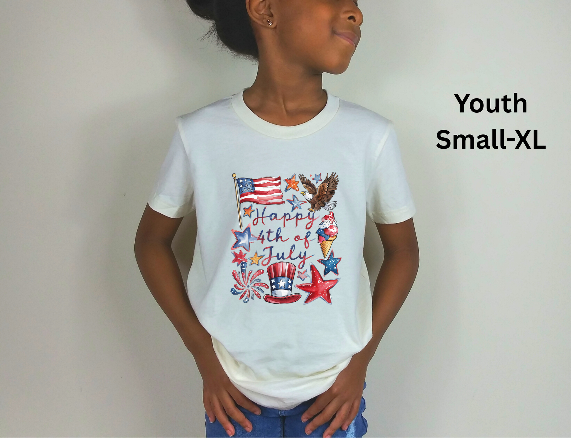 Patriotic 4th of July T-Shirt, Toddler 4th of July Shirt, USA Onesie, Fourth of July Youth Tee, 4th of July Patriotic Tee, Memorial Day Tee