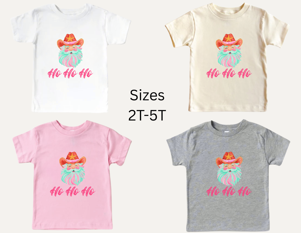 Pink Santa Kids Shirt, Cute Christmas Shirt for Girls, Vintage Santa Claus Kids Tee, Pastel Christmas Outfit, Pink Mommy and Me Santa Shirt