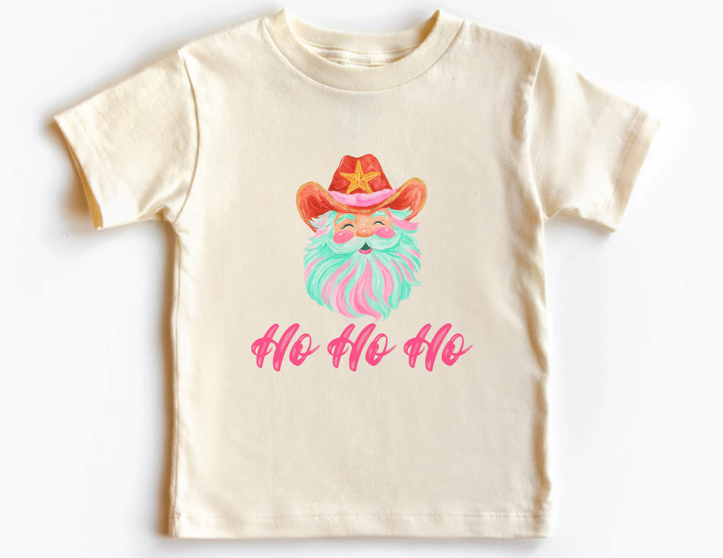 Pink Santa Kids Shirt, Cute Christmas Shirt for Girls, Vintage Santa Claus Kids Tee, Pastel Christmas Outfit, Pink Mommy and Me Santa Shirt