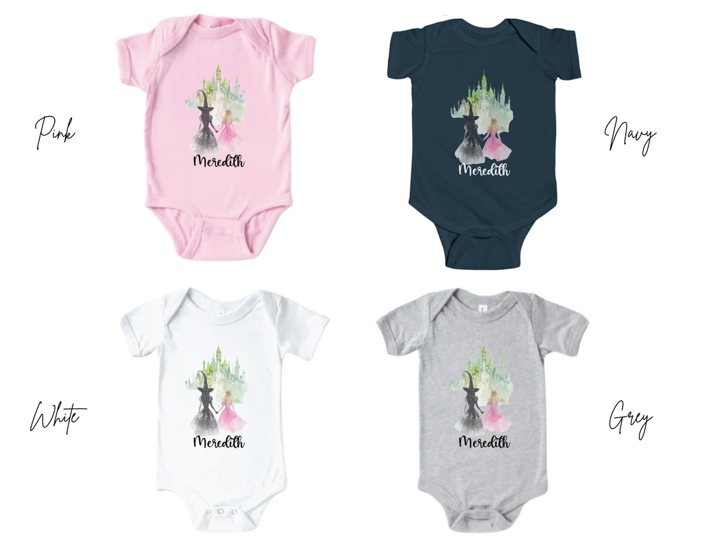 Personalized Princess Kids Shirt, Toddler Princess T-shirt, Princess Party Shirt, Princess Theme Birthday, Custom Witch Princess Theme Shirt