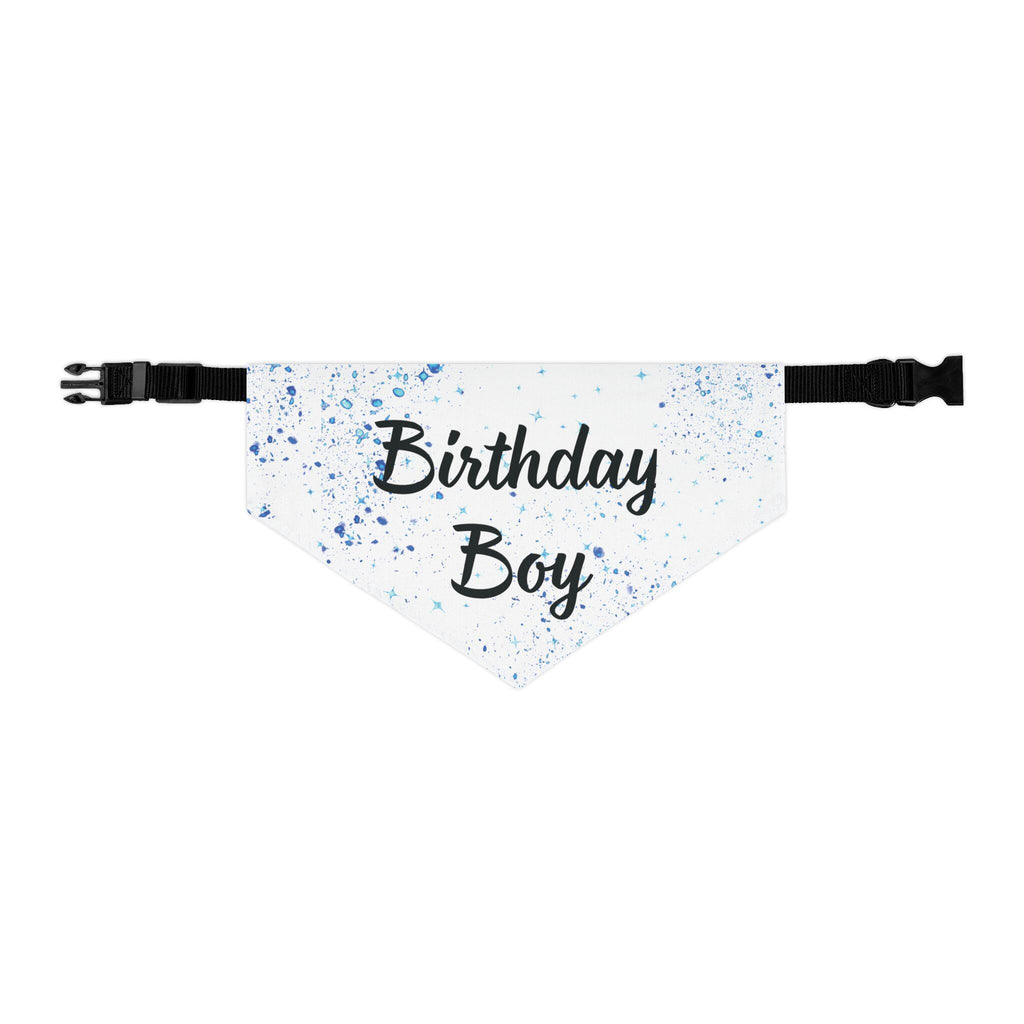 Birthday Boy Blue Sparkle Dog Bandana,1st birthday, puppy birthday bandana, dog party, Birthday Boy, Snap on Dog Bandana, Birthday Fur Baby