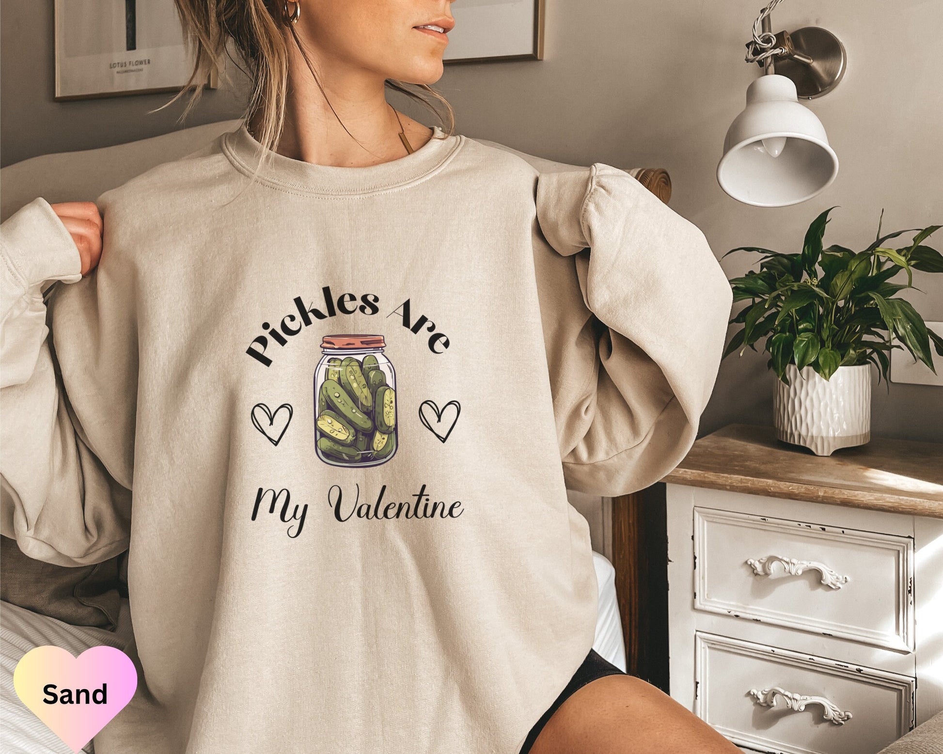 Pickle Sweatshirt, Valentine Pickle Sweatshirt, Pickle Lovers Hoodie, Pickle Crewneck Sweatshirt,Valentines Gift, Vintage Canned Pickles