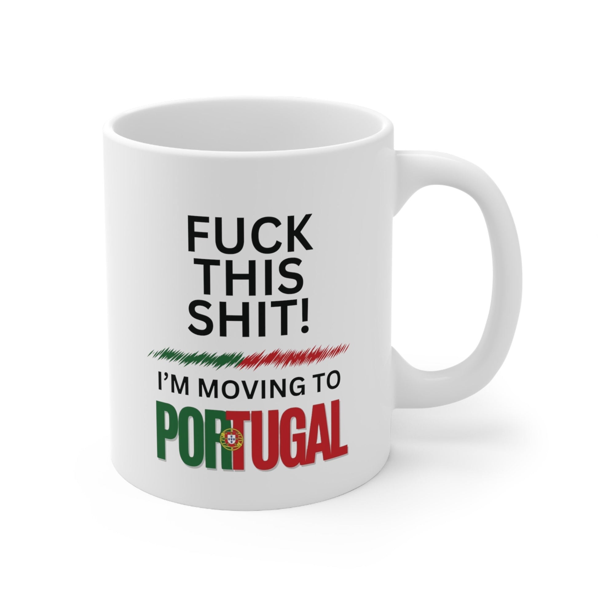 Portugal Mug, Portugal Flag, Moving to Portugal, Relocating to Portugal, moving away mug, Funny Portugal Mug, Co-Worker Relocation Present