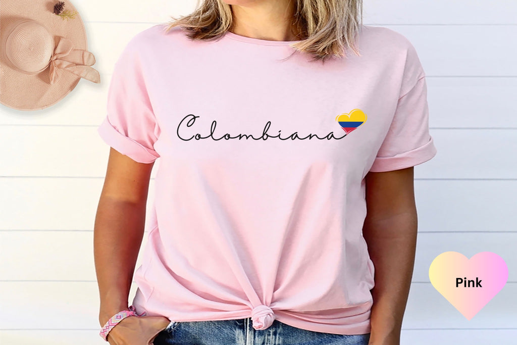 Colombiana Shirt, Colombian Heritage, Gift For Colombian, Latina T-Shirt, Colombia Spanish Shirt, Colombian Flag Shirt,Bogota Medellin Shirt
