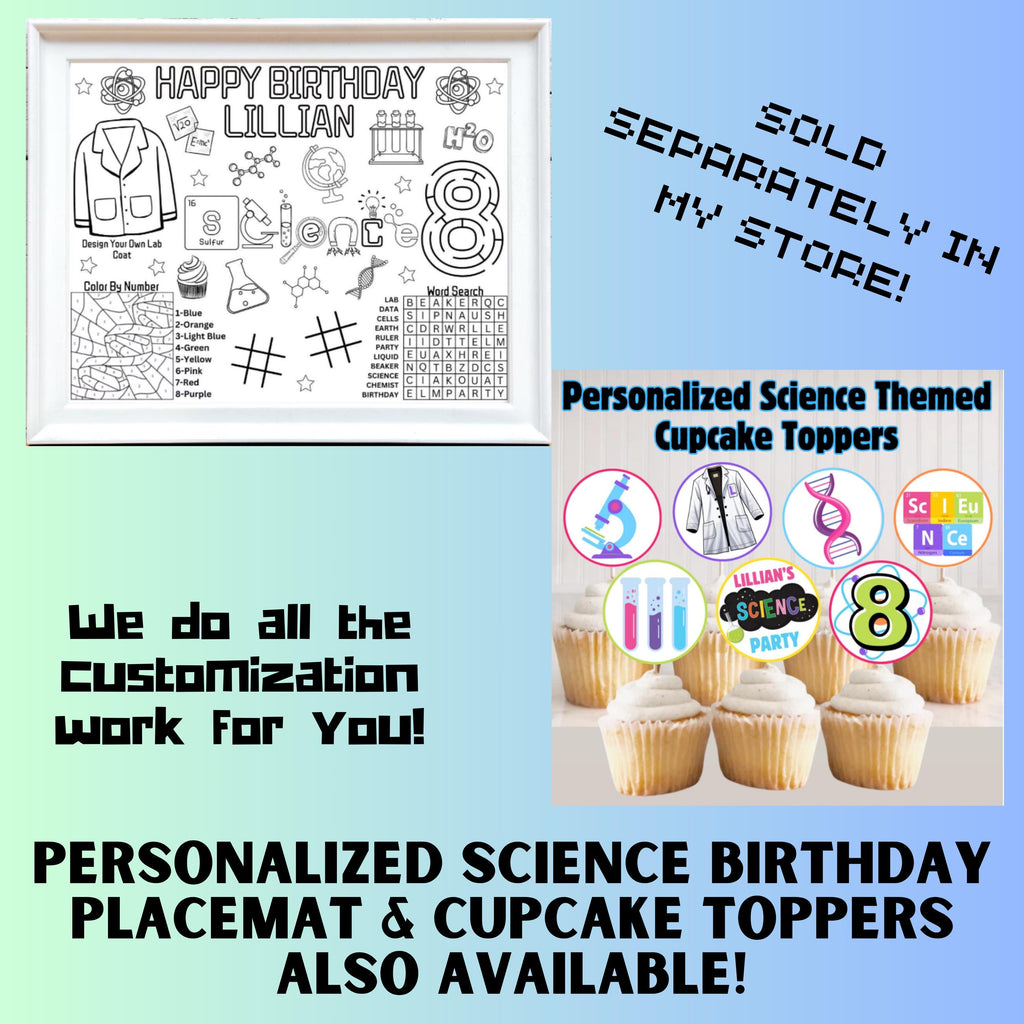 Science Theme Scavenger Hunt, Science Party Game, Slime Birthday, Printable Science Lab Party Game, STEM Party Activity, Instant Download