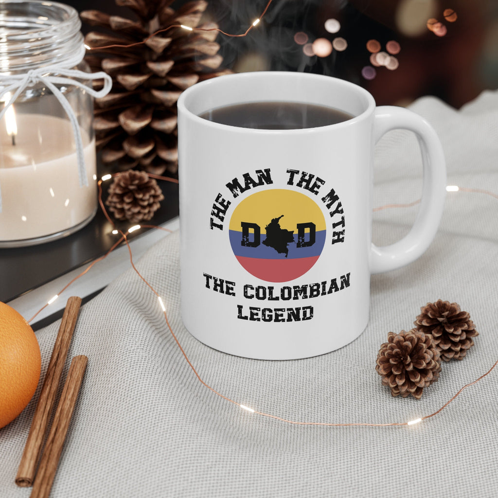 The Man The Myth The Colombian Legend Dad Mug, Colombian Mug, Colombia Flag Cup, Colombian Dad Gift,Funny Dad Mug,Colombian Decor,Latino Mug