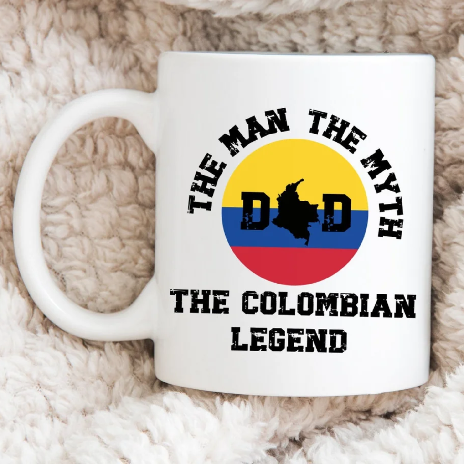 The Man The Myth The Colombian Legend Dad Mug, Colombian Mug, Colombia Flag Cup, Colombian Dad Gift,Funny Dad Mug,Colombian Decor,Latino Mug