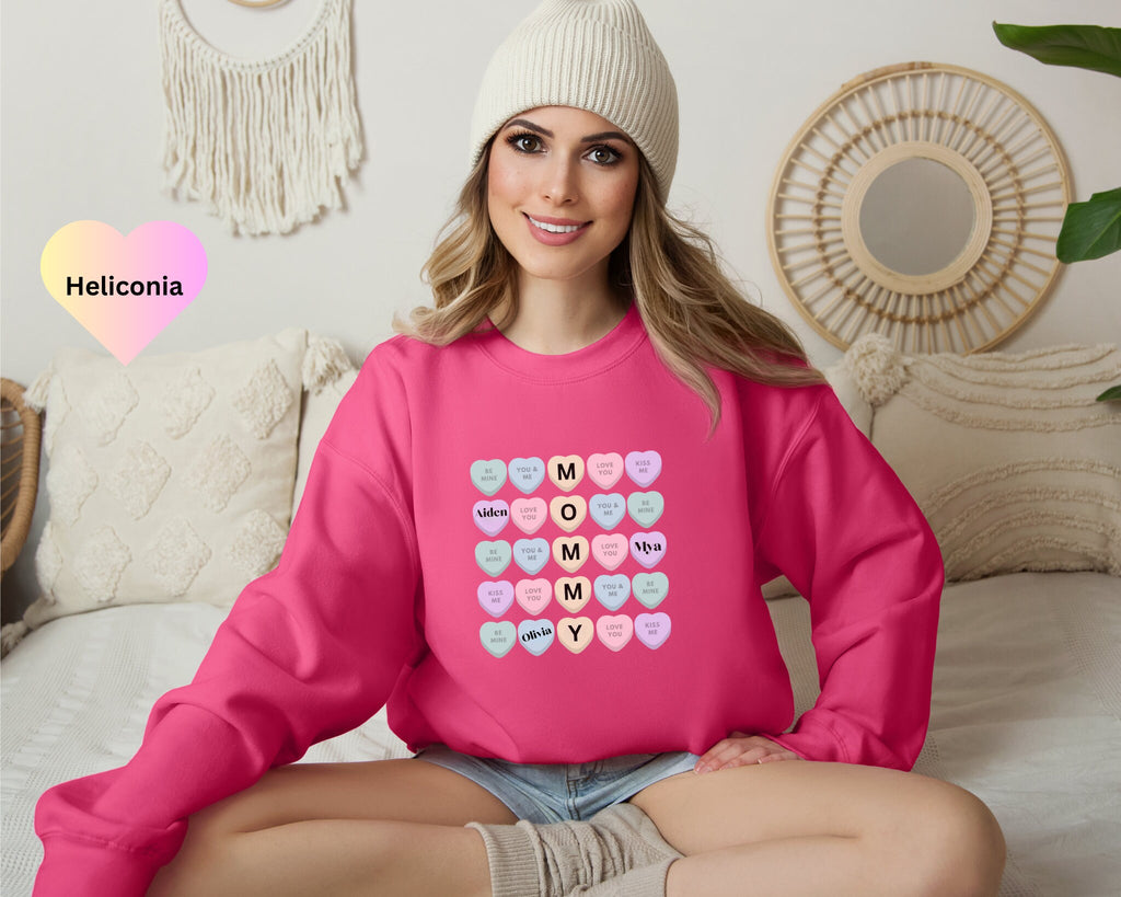 Personalized Mama sweatshirt, Custom Mama Shirt, Mother's Day Shirt, Mama With Children Names, Custom Mommy Sweatshirt, Valentines Mom Gift