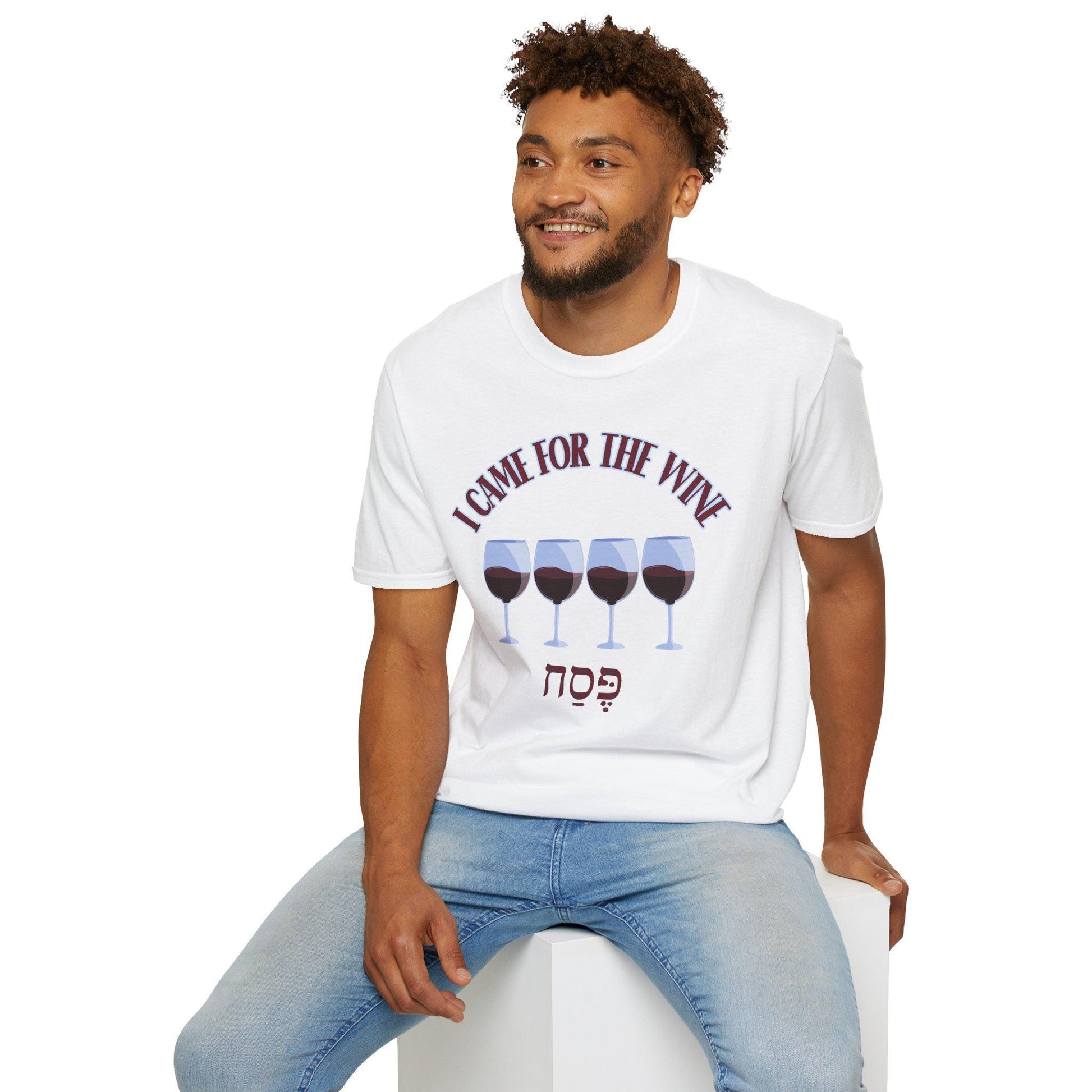 Passover Unisex T-shirt, I Came for the Wine Funny Passover Shirt, Passover Gift, Religious T-shirt, Pesach Shirt, Jewish Holiday Shirt