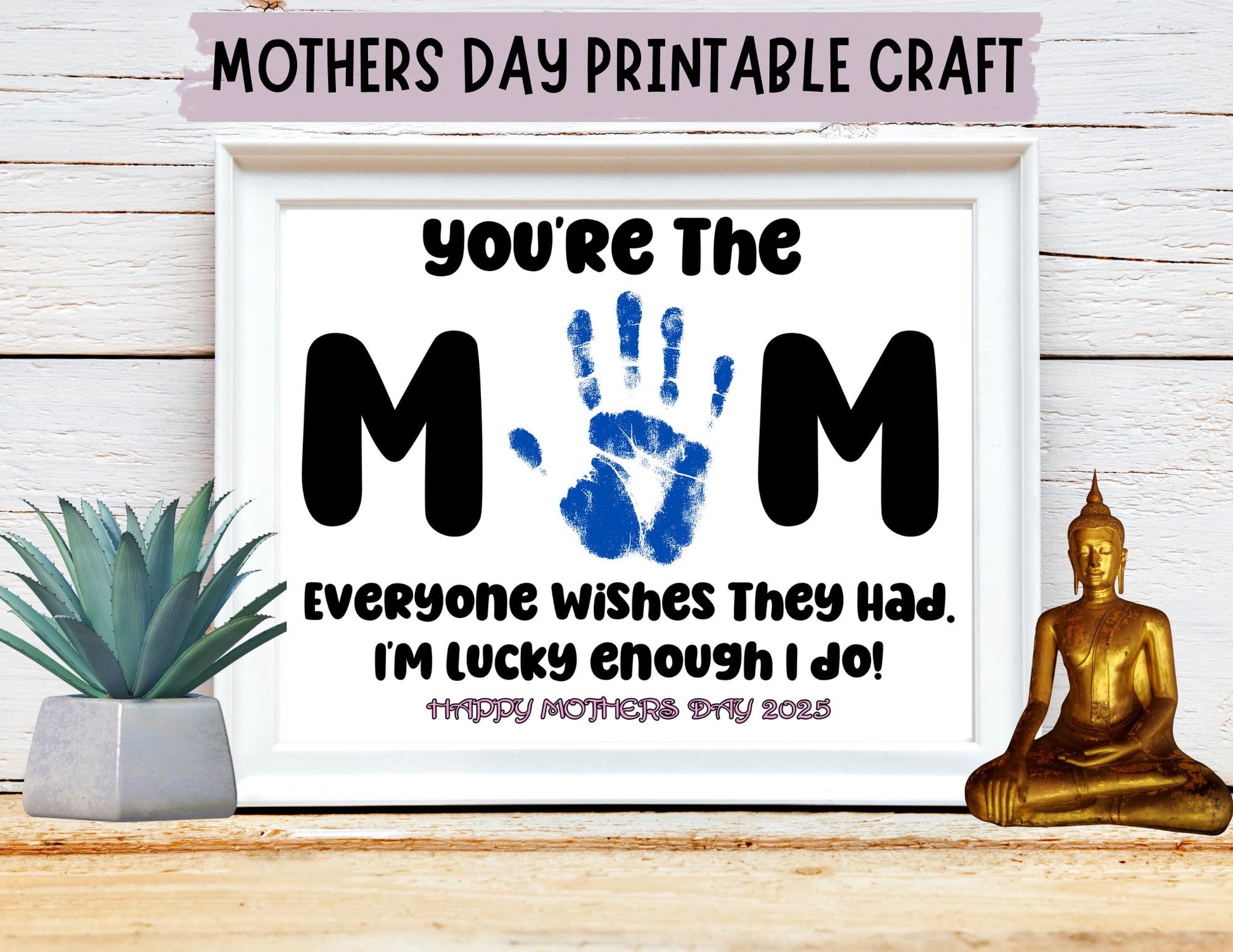 Printable Mother's Day Handprint Craft, Mothers Day Gift From Kids, Hand Print Art, Mother's Day Craft, Gifts for Mom, Toddler Art, Mom Gift