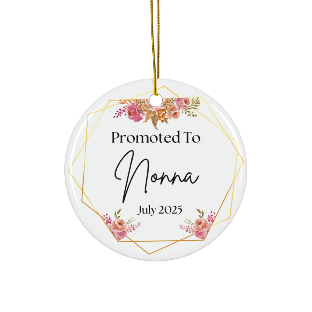 Promoted To Nonna Ornament, Personalized Nonna Ornament, Grandma To Be Gift, Italian Grandma Gift, Pregnancy Announcement, Baby 1st Ornament