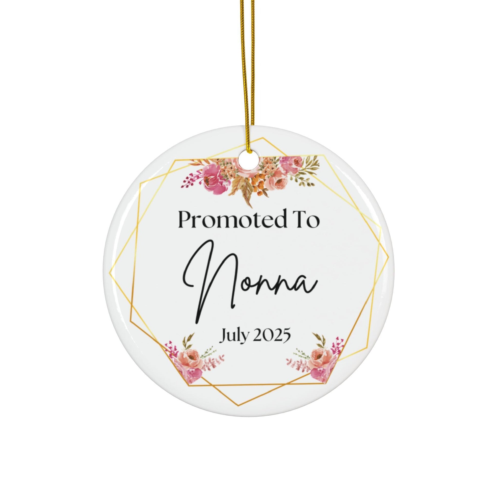 Promoted To Nonna Ornament, Personalized Nonna Ornament, Grandma To Be Gift, Italian Grandma Gift, Pregnancy Announcement, Baby 1st Ornament