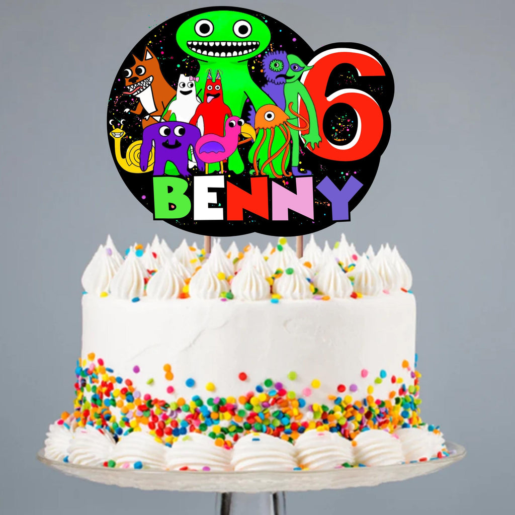 Personalized Garten of BanBan Cake Topper, Digital Download Garten of Ban Ban Cake Decor