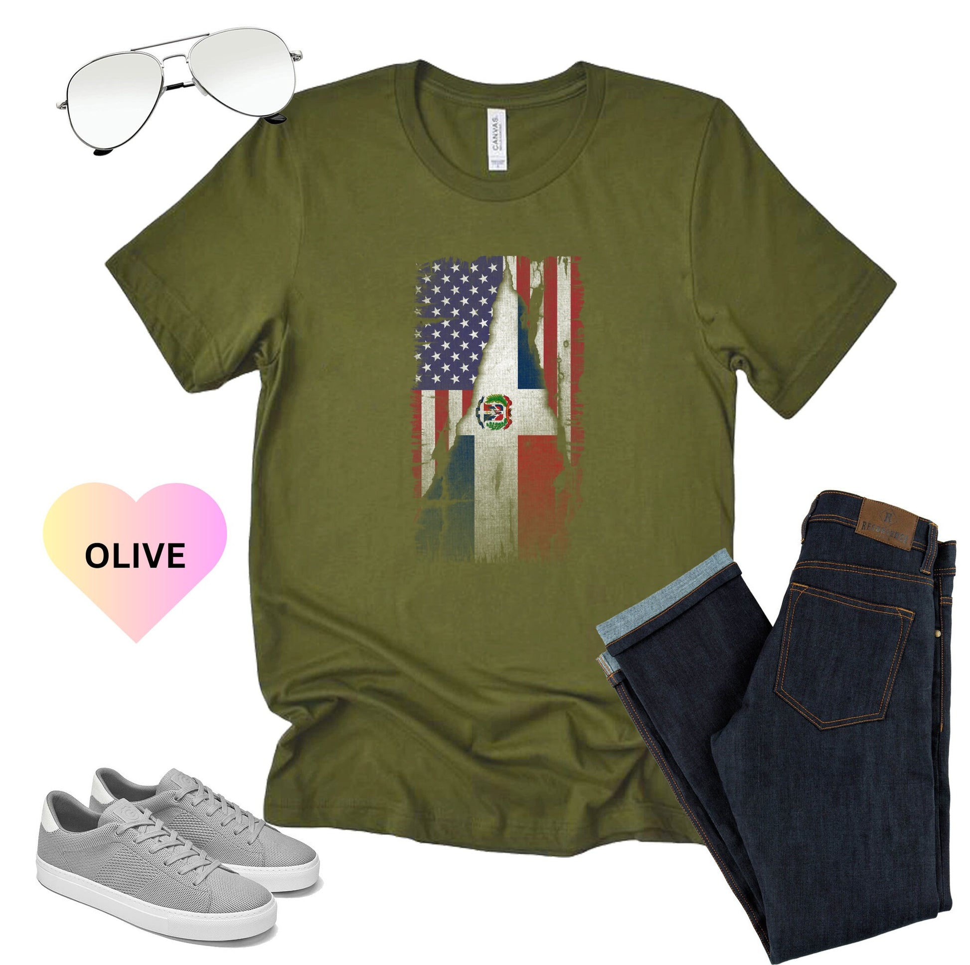 Dominican Flag Shirt, American Dominican Shirt, Gift for Immigrants, Naturalization Ceremony, Dominican Republic Shirt, Dominicana Shirt