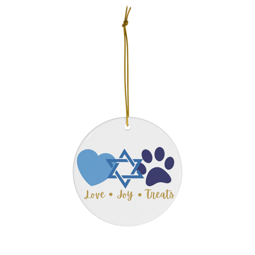 Personalized Hanukkah Gift for Dog Lover, Funny Dog Gift Ideas, Jewish Holiday Decoration, Star David, Paw Print, Cat Ornament, Jewish Gift