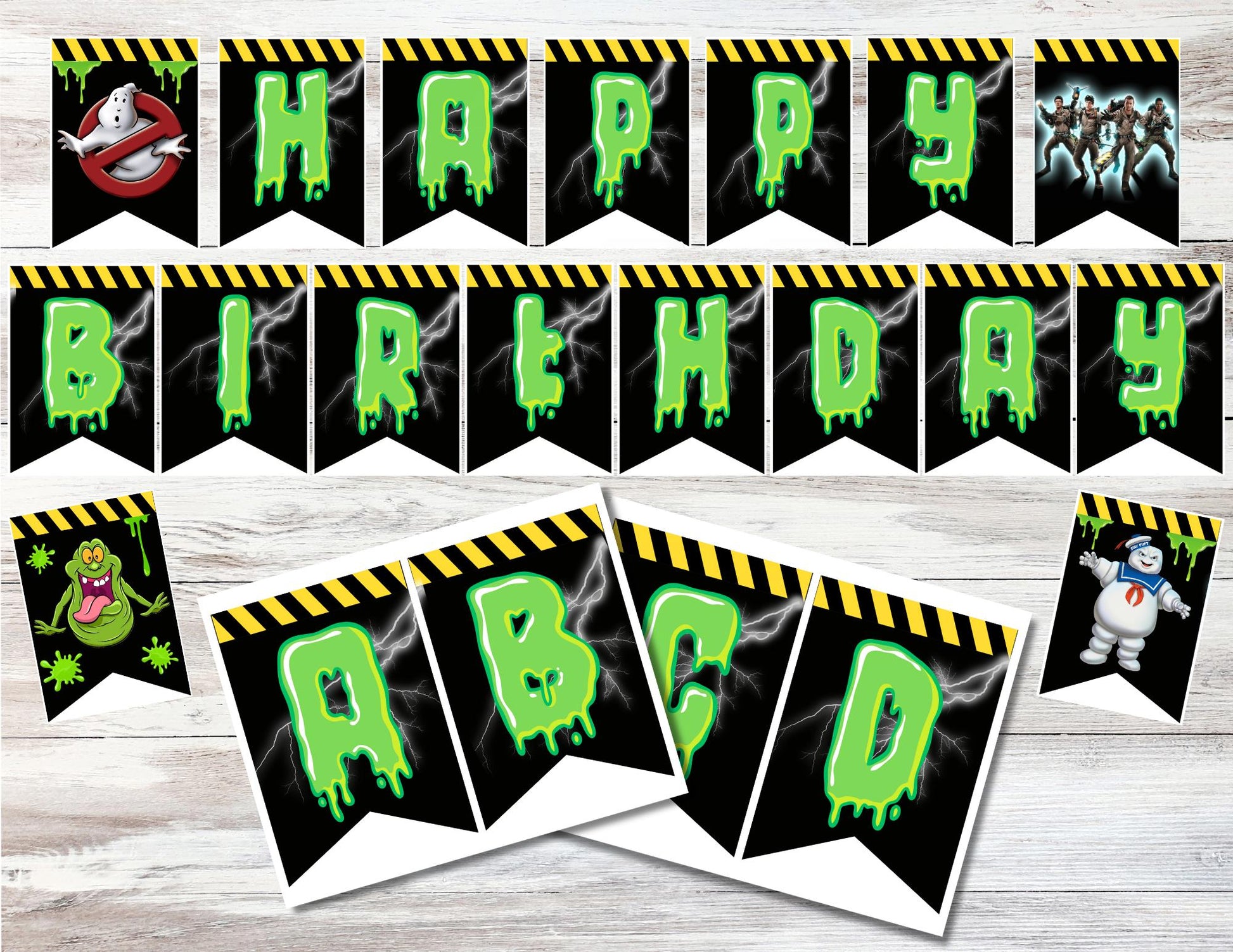 Personalized Ghostbusters Birthday Banner, Ghostbusters Movie Party Banner, Ghostbuster Party Decoration