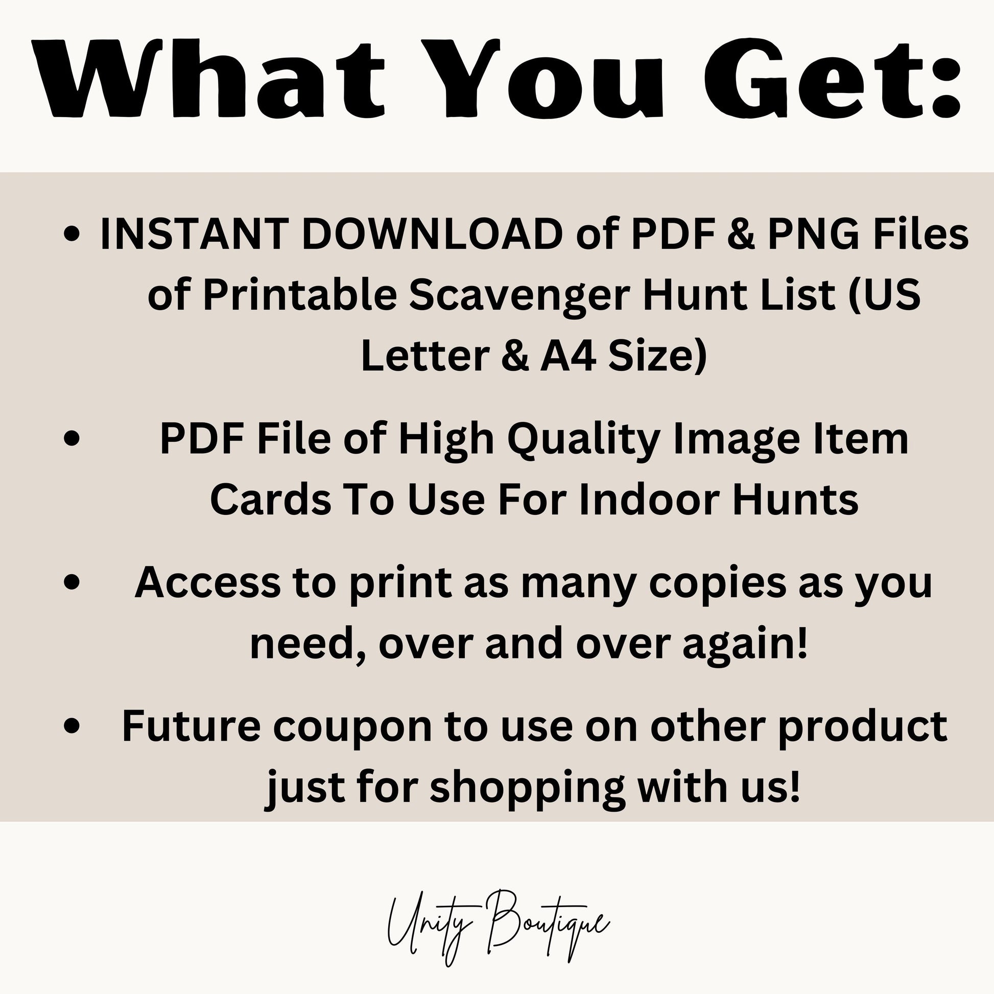 Nature Scavenger Hunt, Printable Instant Download Nature Treasure Hunt, Outdoor Indoor Nature Scavenger Hunt Game, Camping Scavenger Hunt