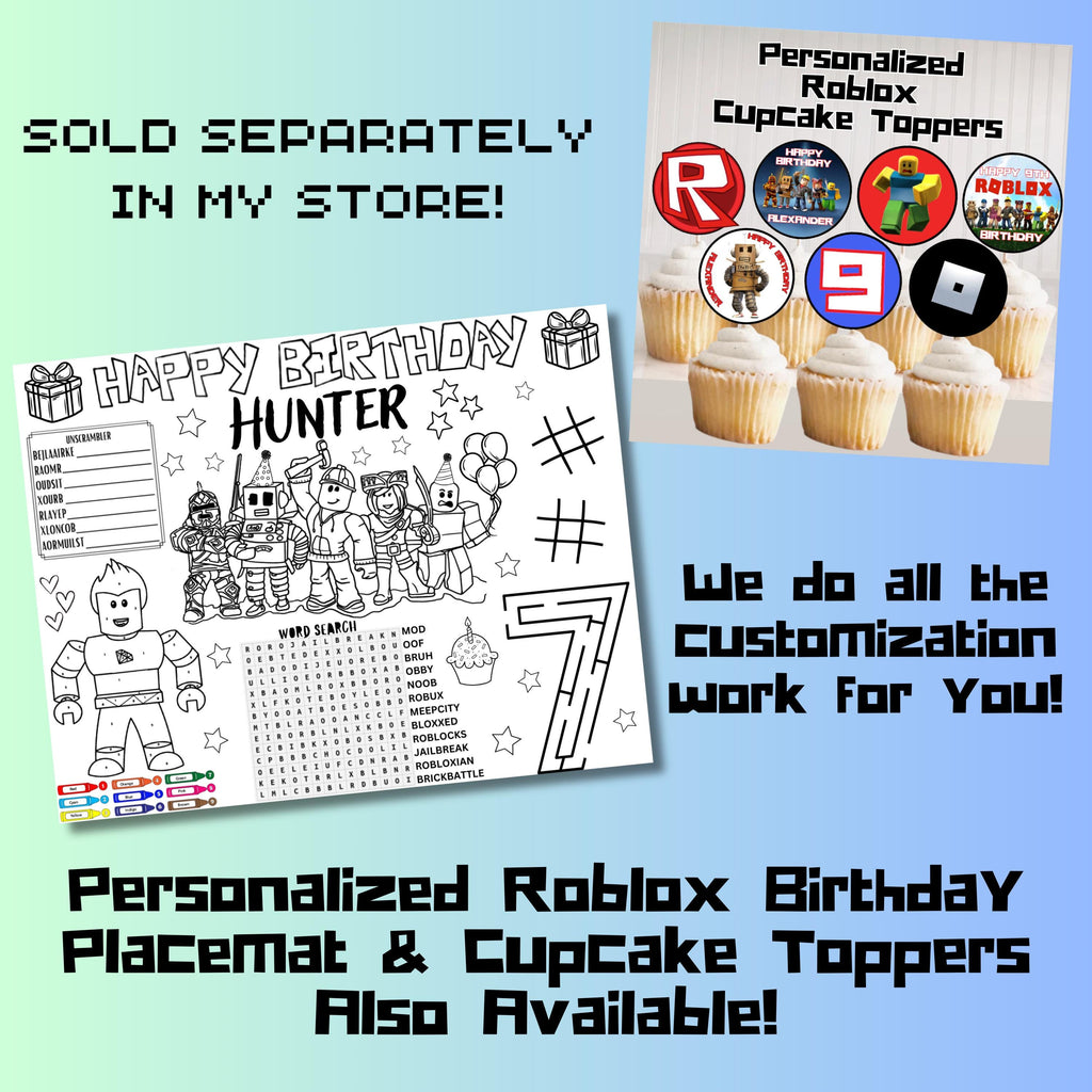 Roblox Inspired Scavenger Hunt Game, Printable Gamer Scavenger Hunt, Roblox Party, Roblox Inspired Treasure Hunt