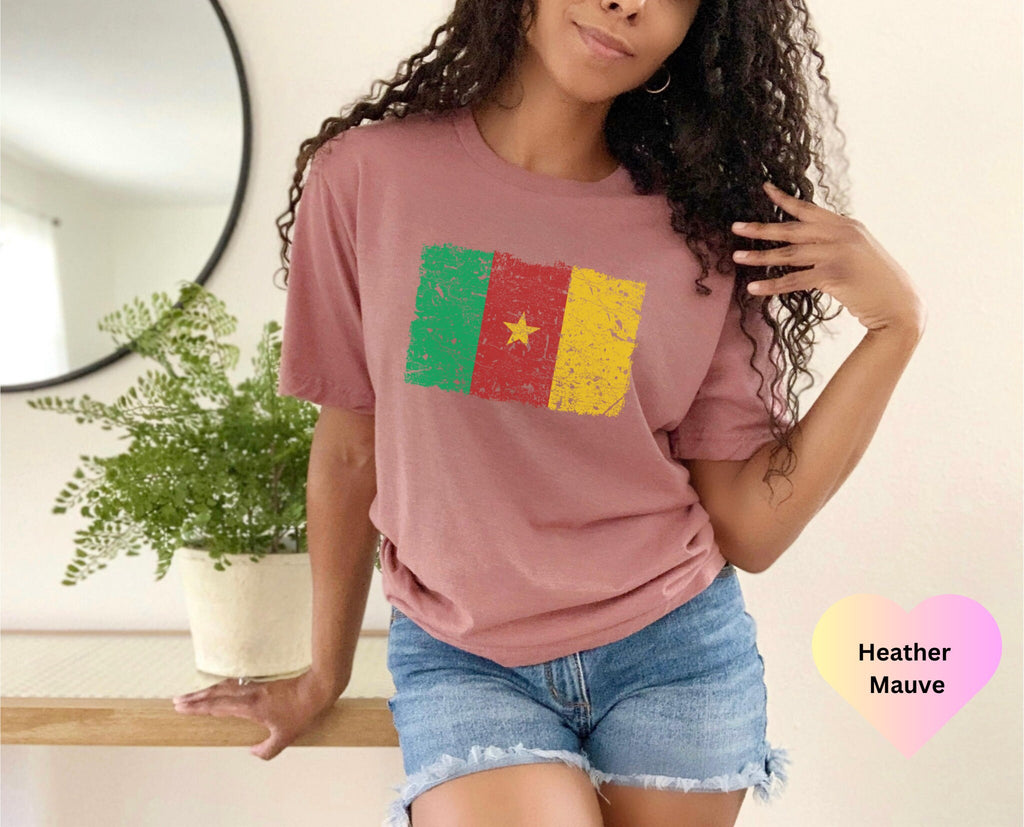 Cameroon Flag T-Shirt.Unisex Cameroon Roots Shirt.African Shirt, Black History.Proud Cameroonian Tee.Cameroon Travel Souvenir.Cameroon Pride