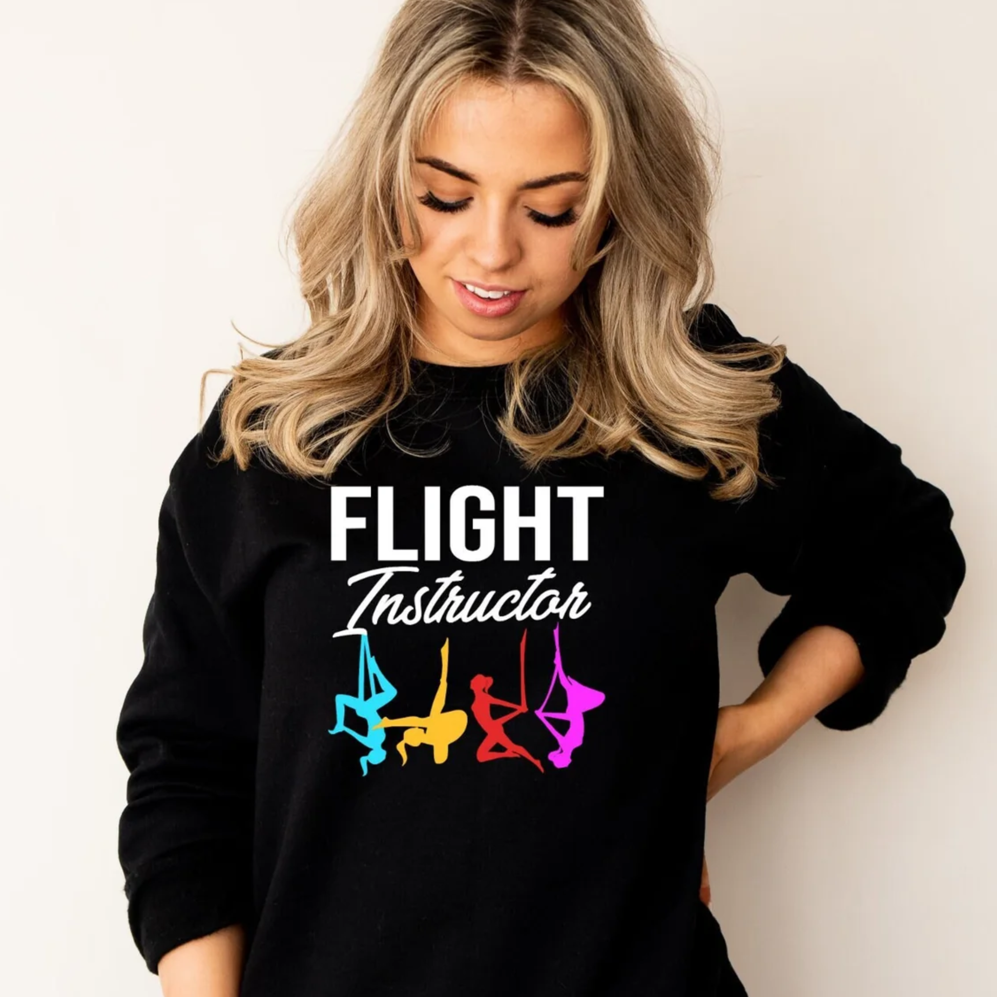 Aerial Dance Sweatshirt,Funny Aerial Yoga Shirt,Aerialist Gift,Acrobatic Dancer,Aerial Fitness,Aerial Yoga Instructor Sweatshirt, Aerialist