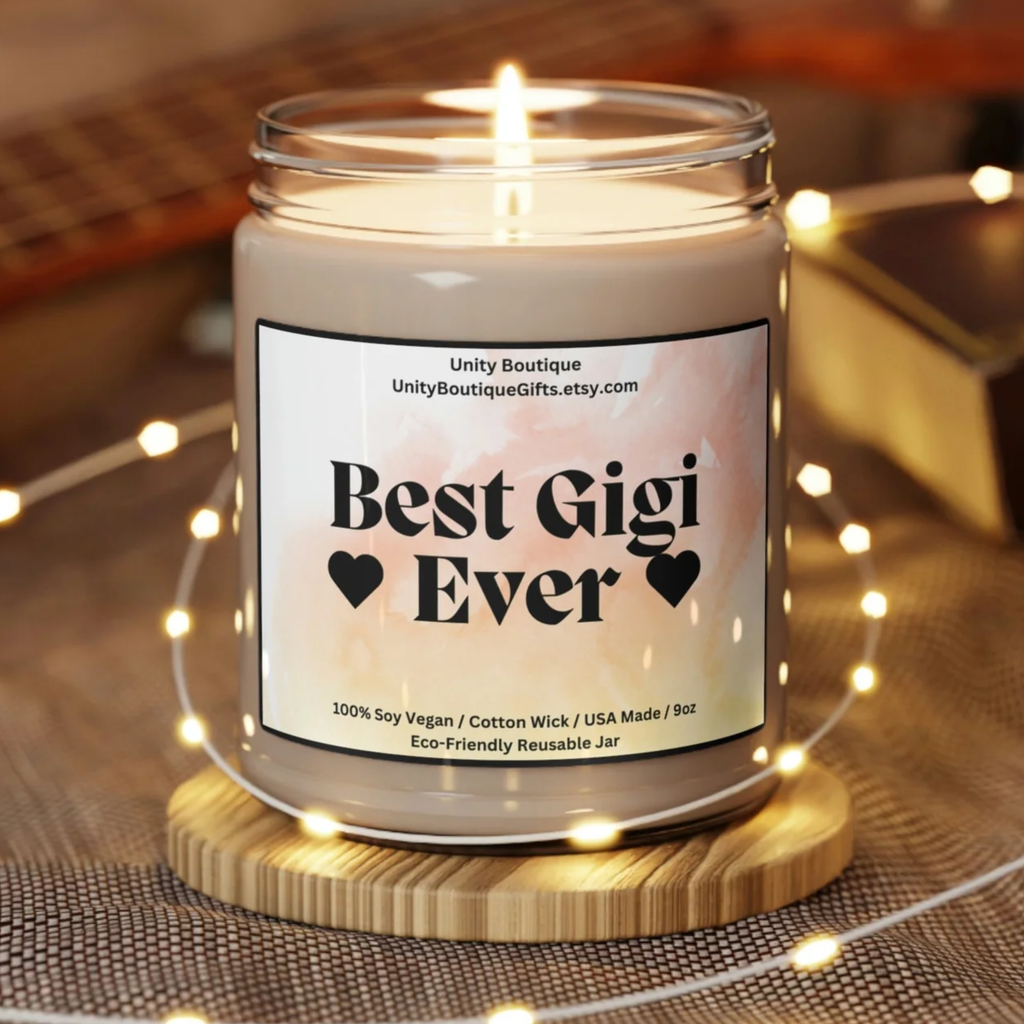 Best Gigi Ever Candle.100% Soy Candle. Gigi Candle. USA Made Candle. Grandmother Candle. Mothers Day Candle. Gift for Gigi. Grandma Gift