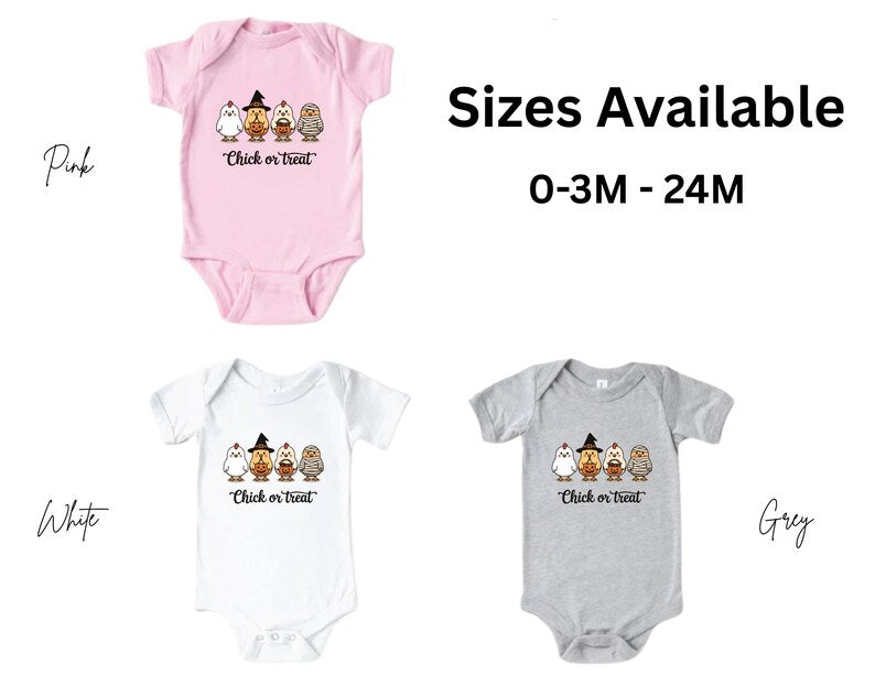 Halloween Chicken Kids Shirt, Chick or Treat, Funny Trick or Treat Halloween Shirt, Cute Spooky Chicken Shirt, Fall Chicken Shirt