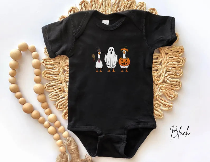 Halloween Goose Kids Shirt Funny Silly Goose Toddler Tee Cute Goose Ghost Shirt Funny Kids Halloween Tee Cute Kids Goose Halloween T-shirt