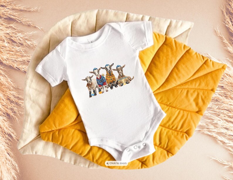 Hanukkah Goats Kids Shirt, Toddler Chanukah Goats T-shirt, Jewish Kids Shirt, Hanukkah Gift, Retro Hanukkah Tee, Farm Animal Holiday Shirt