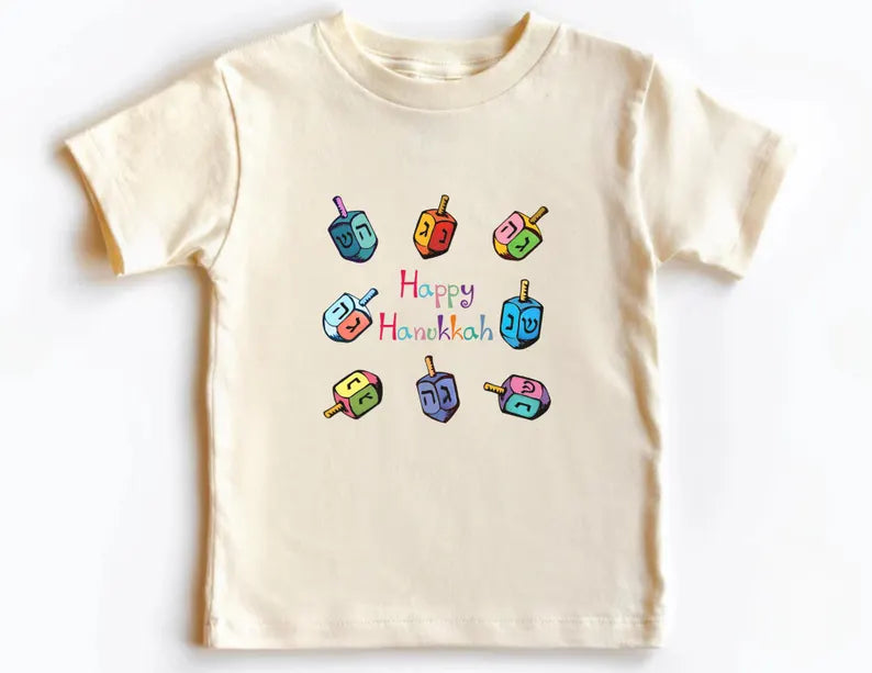 Dreidel Kids Shirt, Toddler Youth Kids & Baby Hanukkah Dreidels Shirt, Jewish Kids T-shirt, Hanukkah Gift, Kids Dreidel Tee, Hannukah Outfit