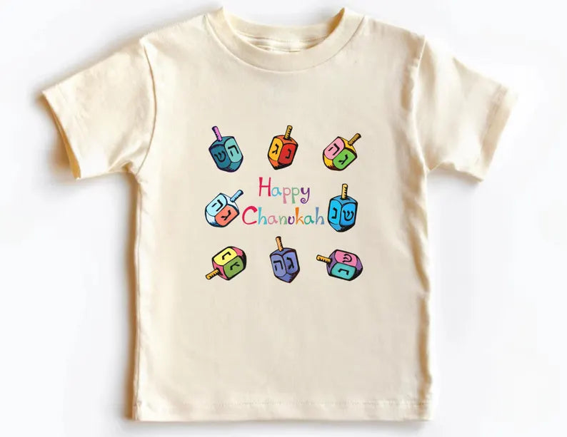 Dreidel Kids Shirt, Toddler Youth Kids & Baby Hanukkah Dreidels Shirt, Jewish Kids T-shirt, Hanukkah Gift, Kids Dreidel Tee, Hannukah Outfit