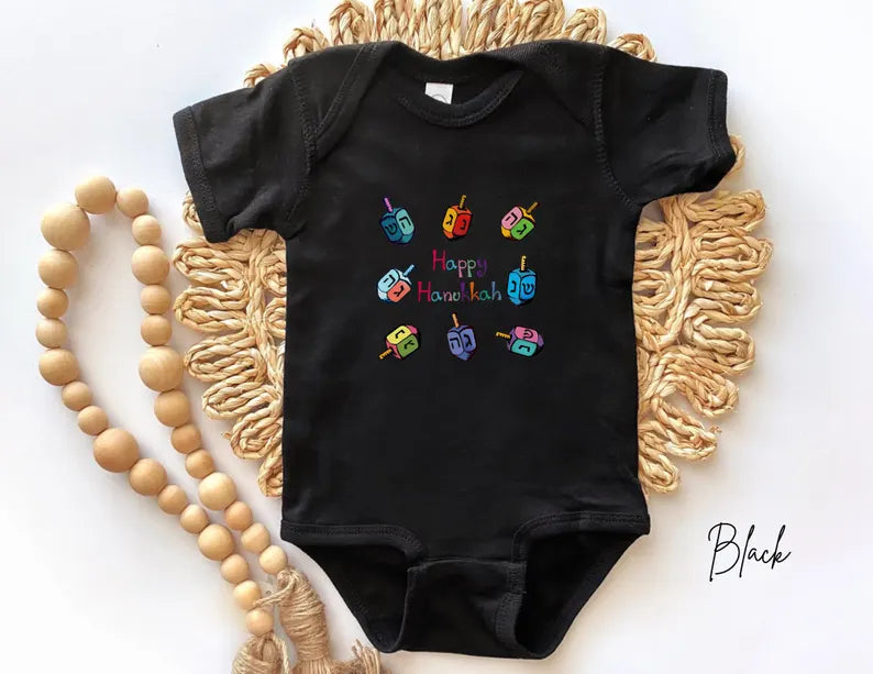 Dreidel Kids Shirt, Toddler Youth Kids & Baby Hanukkah Dreidels Shirt, Jewish Kids T-shirt, Hanukkah Gift, Kids Dreidel Tee, Hannukah Outfit