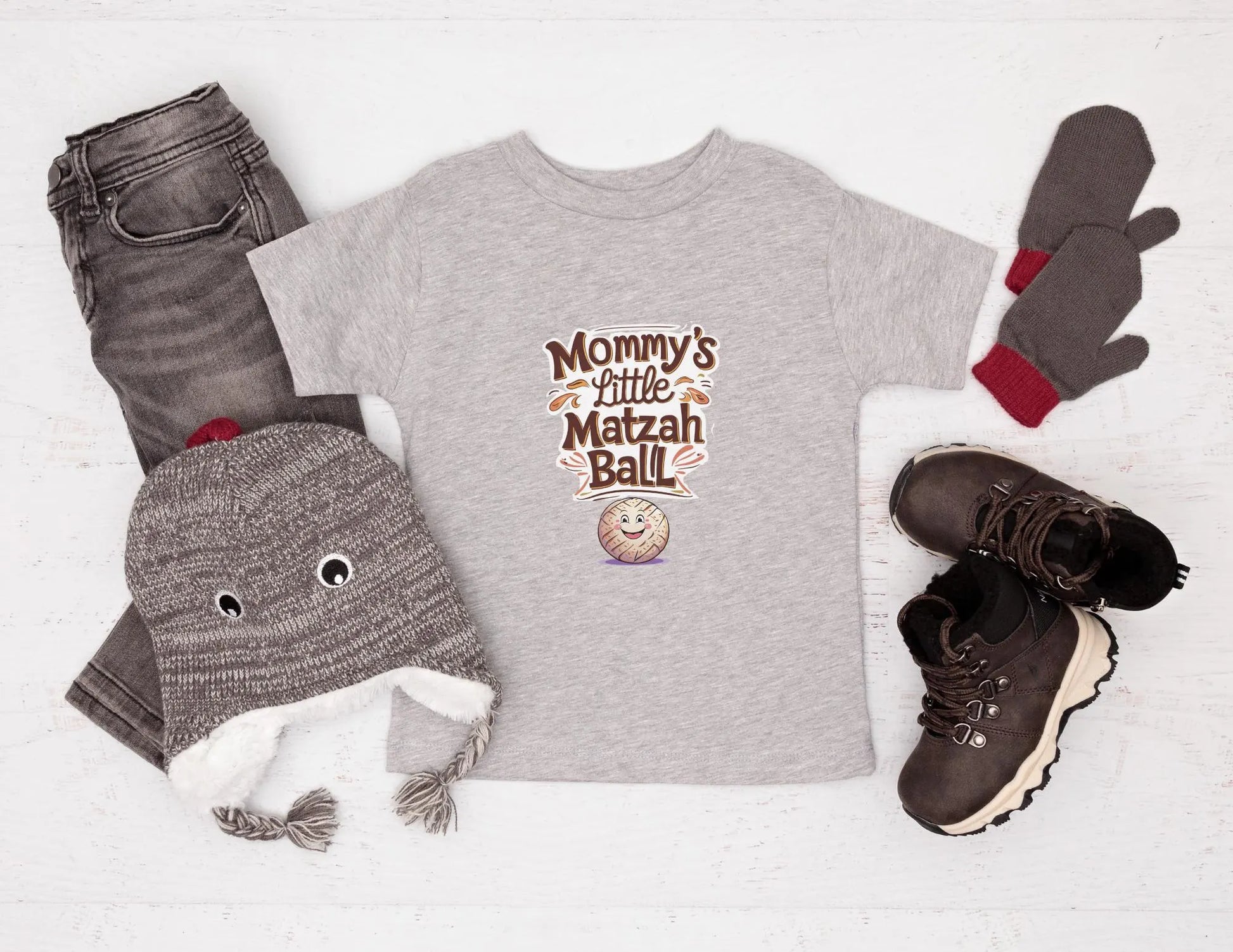 Mommy's Little Matzah Ball Shirt, Hanukkah Kids Shirt, Toddler Hanukkah Shirt, Jewish Kids T-shirt, Hanukkah Gift, Kids Chanukah Matzah Ball