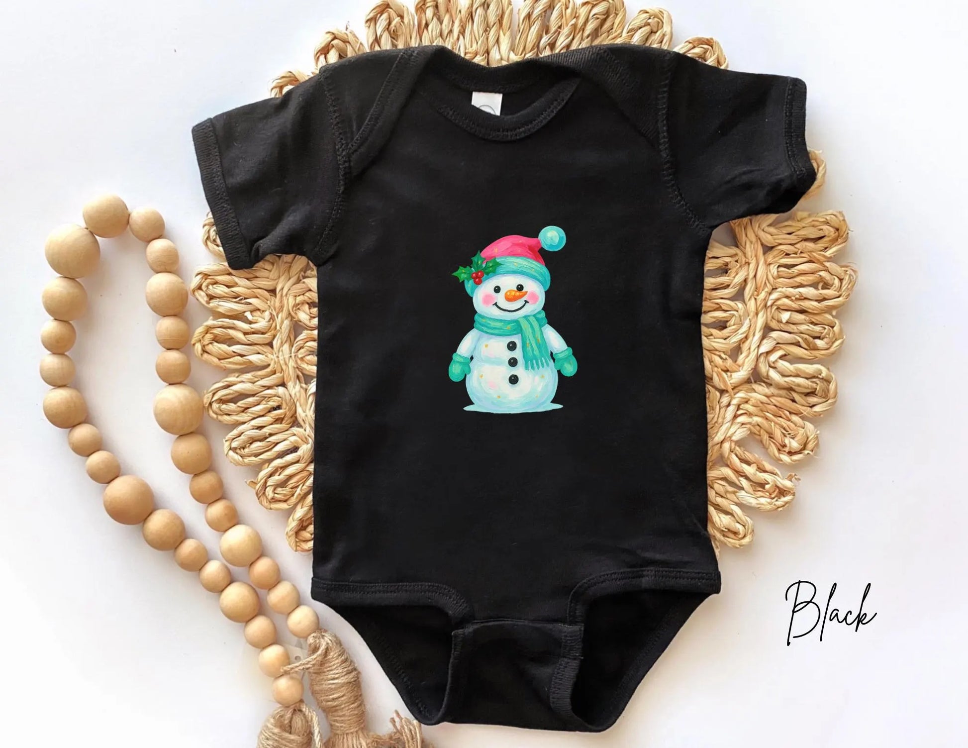 Brushstroke Snowman Christmas Shirt, Kids Cute Christmas Shirt, Cute Snowman T-shirt, Festive Shirt, Kids Snowman Shirt, Kids Winter Shirt