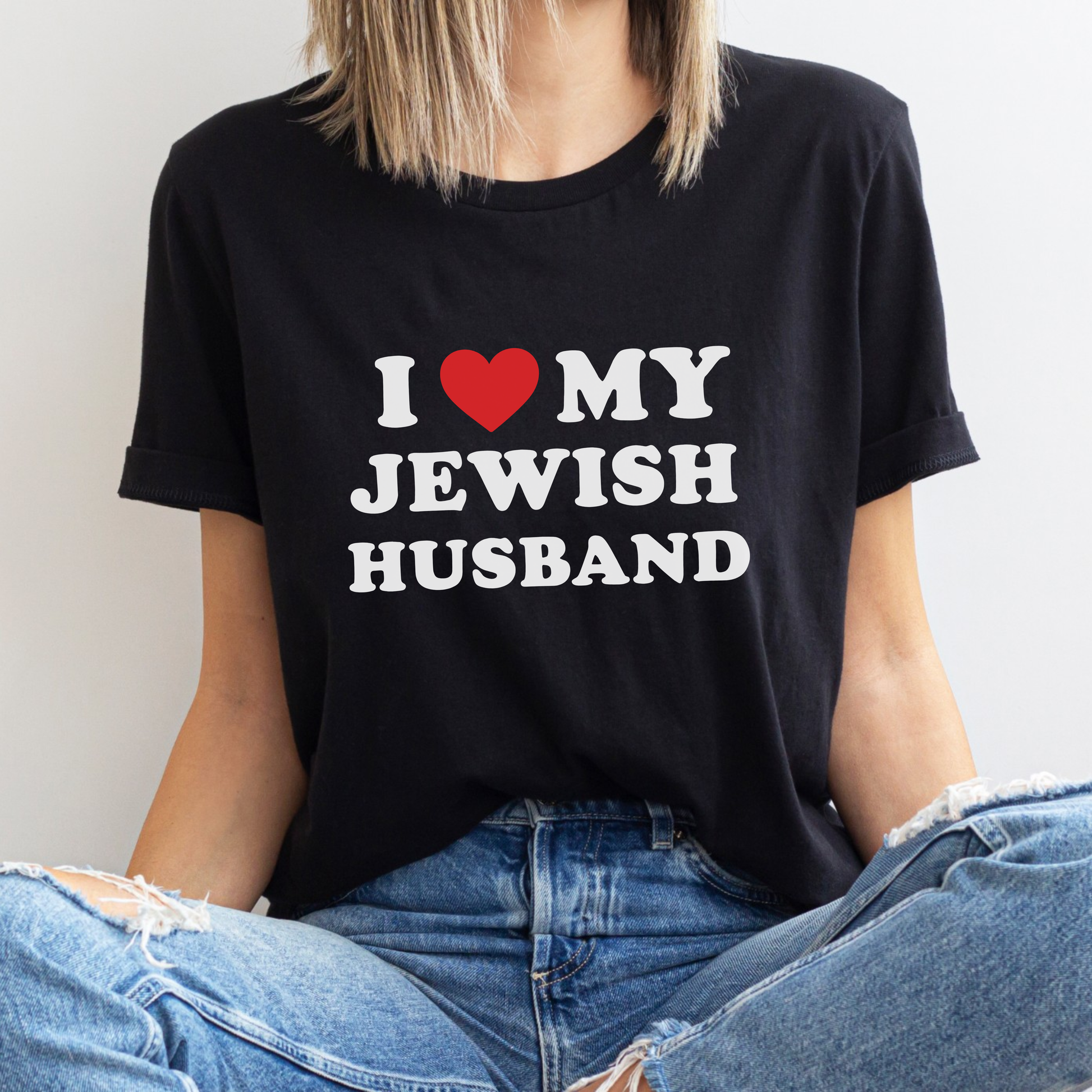 I Love My Jewish Husband T-shirt, Funny Jewish Shirt, Jewish Holiday Gift