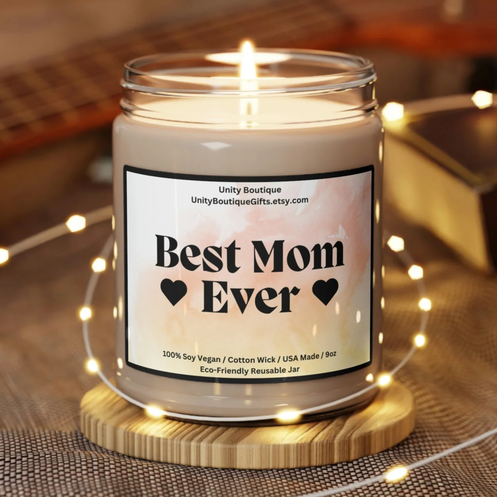 Best Mom Ever Candle. 100% Soy Candle. Mama Candle. USA Made Candle. Mami Candle. Mothers Day Candle for Mom. Gift for Mommy. Momma Gift
